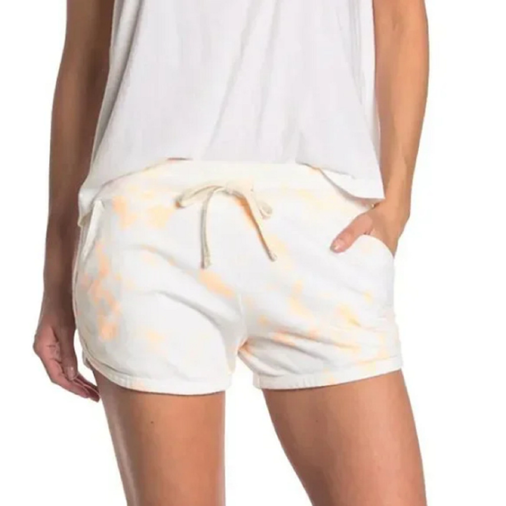 SUNDRY Shorts Womens XSmall 0 Tie Dye Orange Lounge Drawstring Neoncore USA NEW